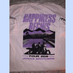 jonas brothers 2019 tour long sleeve tee merch